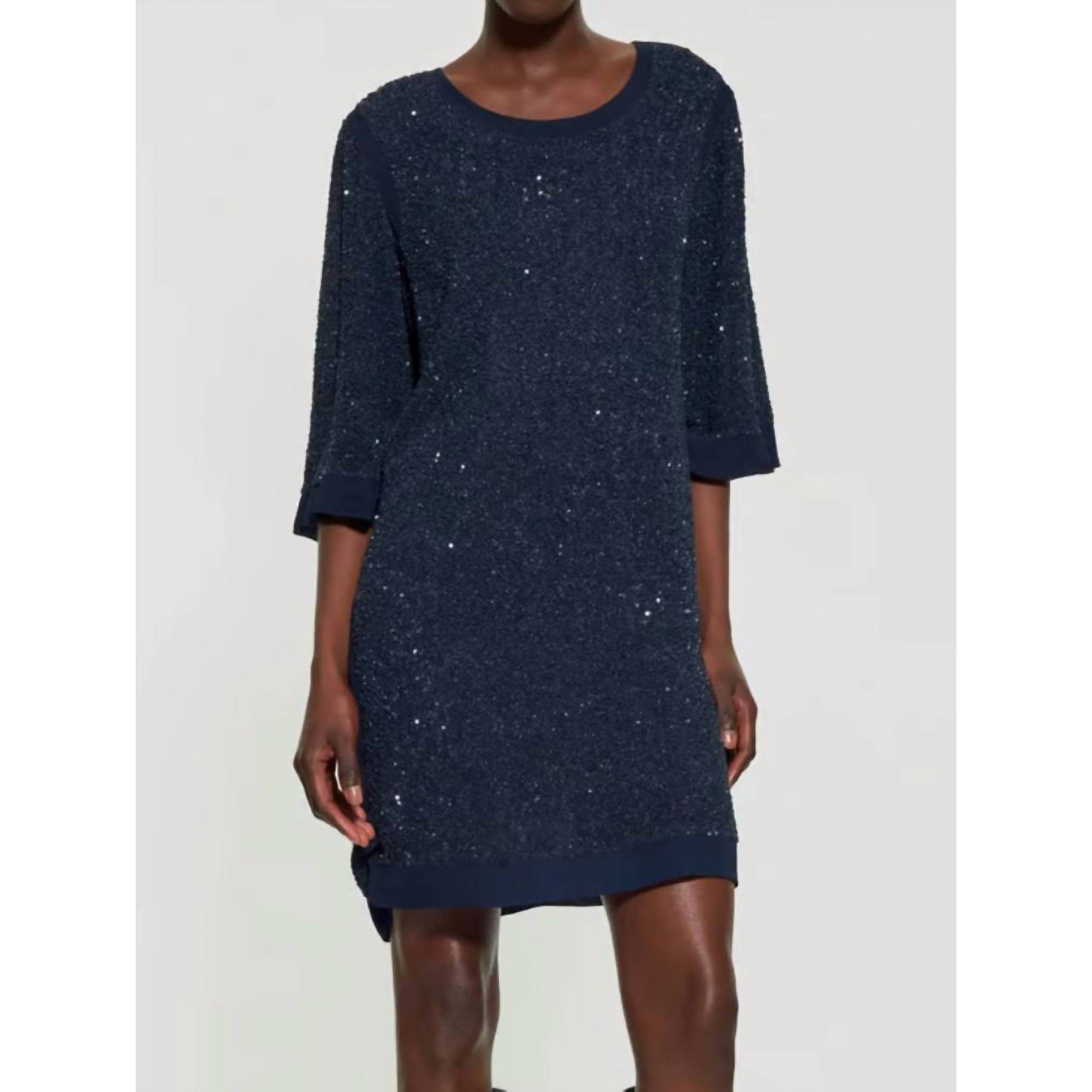 New Antik Batik Stefi Mini Dress In Dark Navy